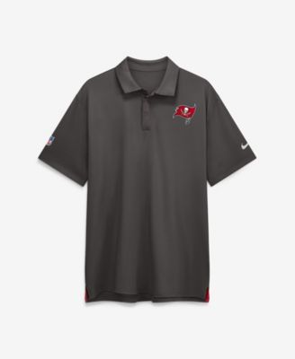 Men's Pewter Tampa Bay Buccaneers Sideline Powerful Blocking Dri-FIT Tour Polo shirt