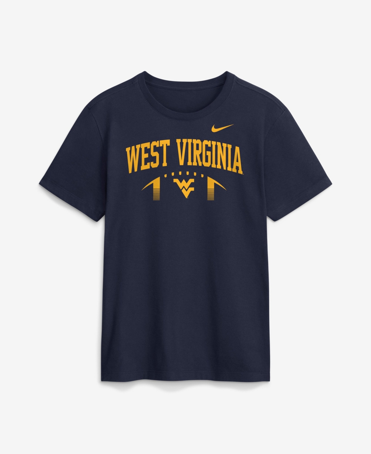 Nike Men's Navy West Virginia Mountaineers Primetime Football Icon T-Shirt