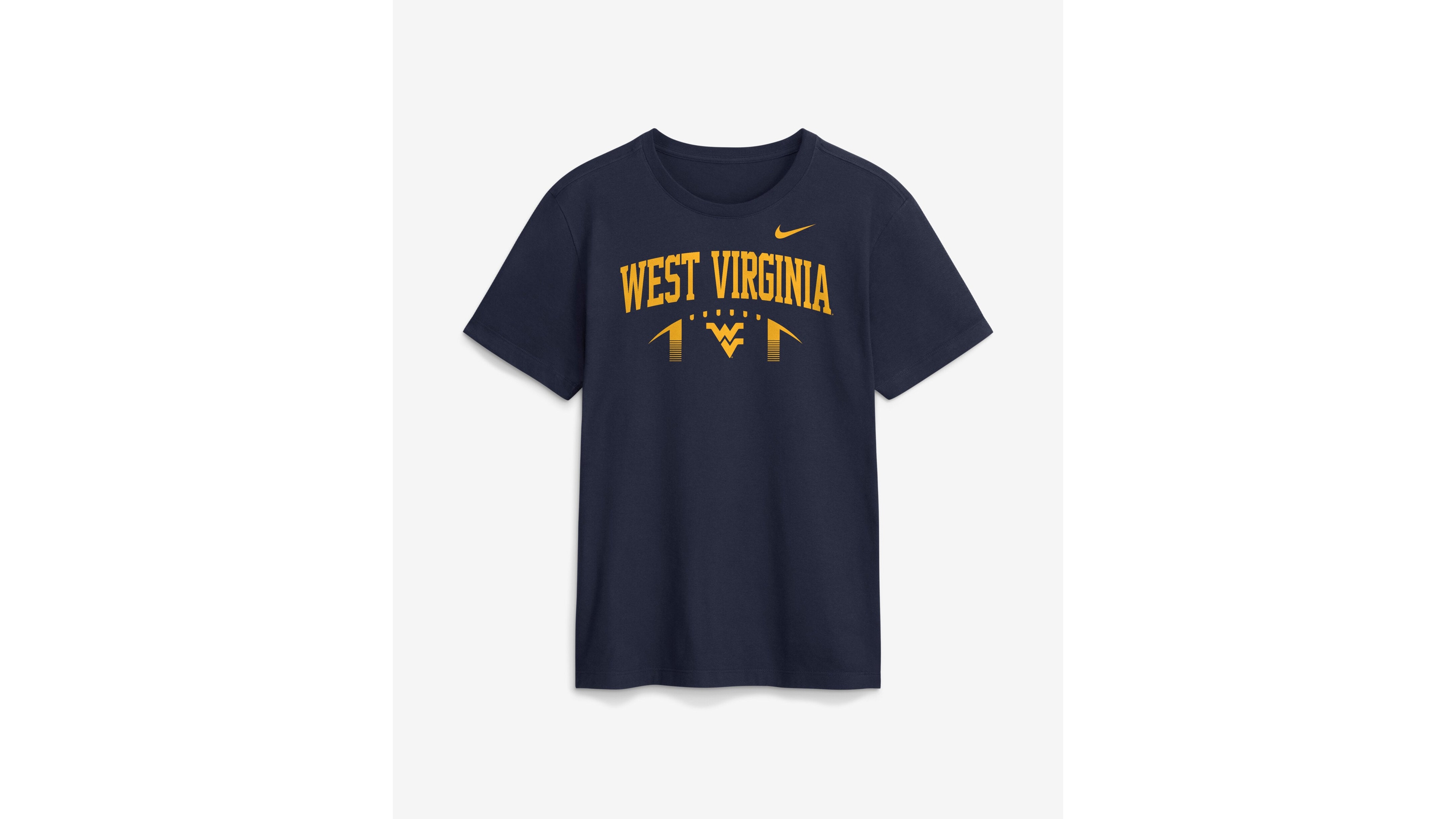 Nike Men's Navy West Virginia Mountaineers Primetime Football Icon T-Shirt