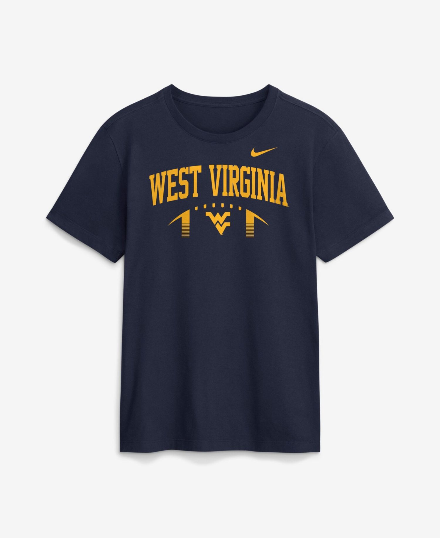 Men's Navy West Virginia Mountaineers Primetime Football Icon T-Shirt