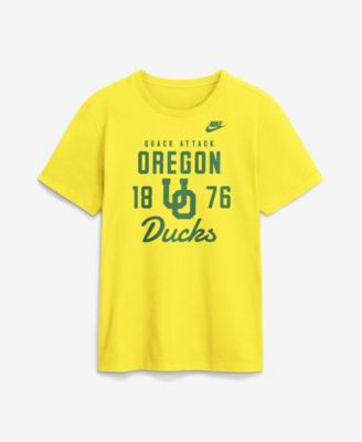 Men's Yellow Oregon Ducks Legacy Stacked Established T-Shirt