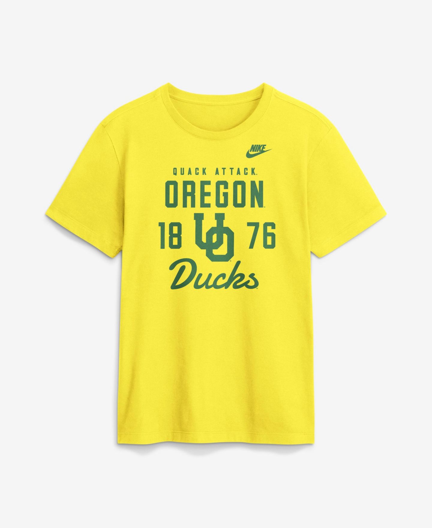 Мужская футболка Nike Yellow Oregon Ducks Legacy Stacked Established — фото 1