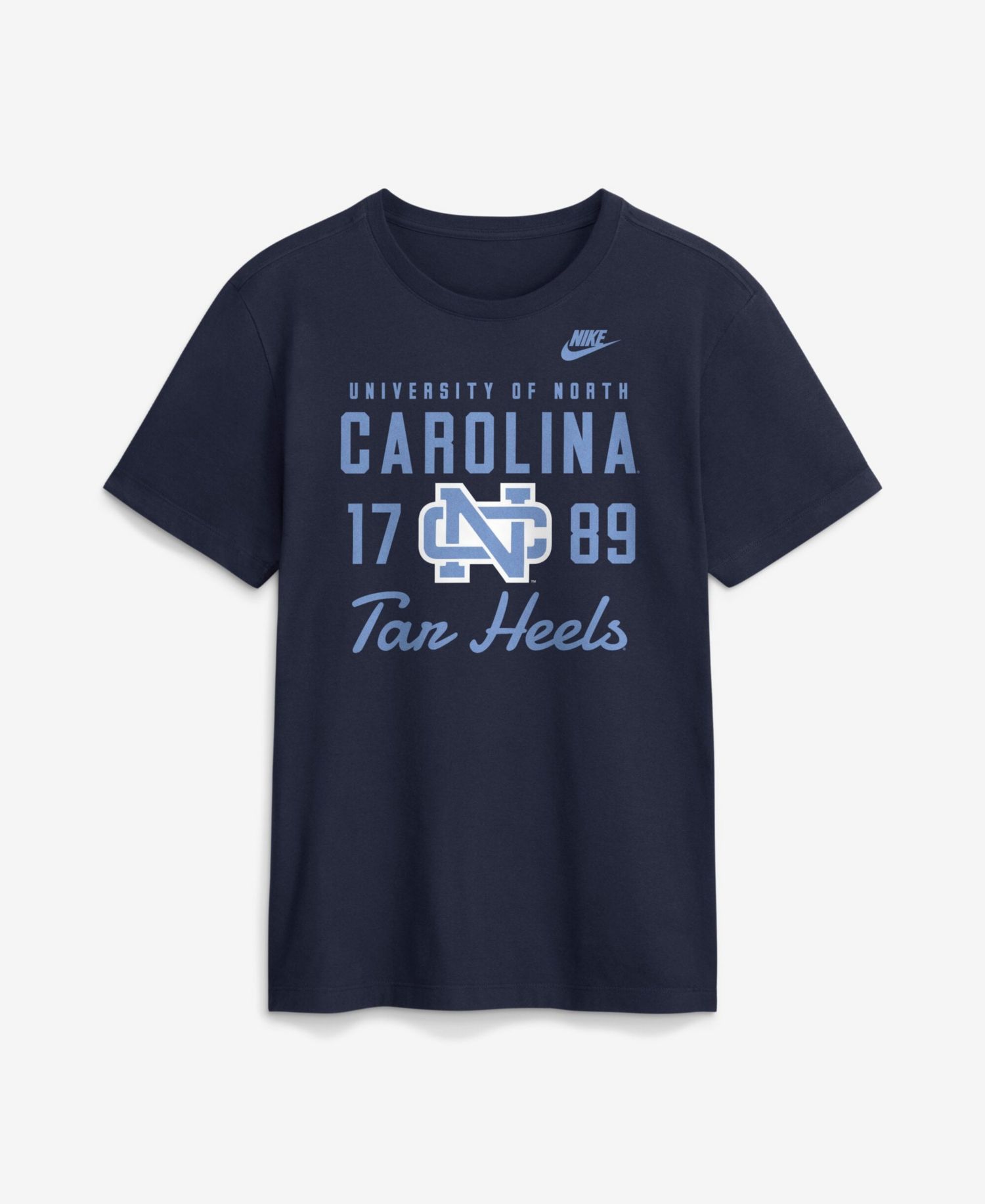 Men's Navy North Carolina Tar Heels Legacy Stacked Established T-Shirt
