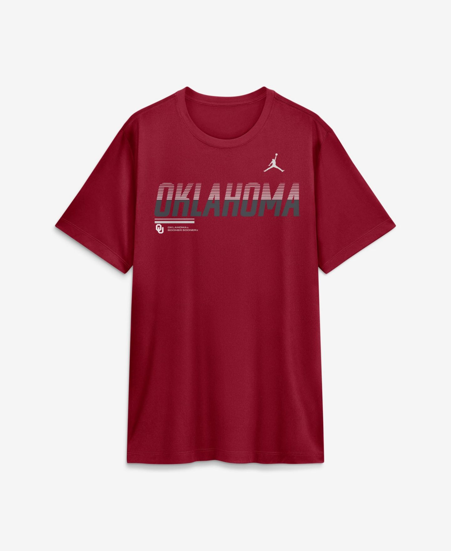 Мужская футболка Jordan Crimson Oklahoma Sooners Sideline Legend Dri-FIT — фото 5