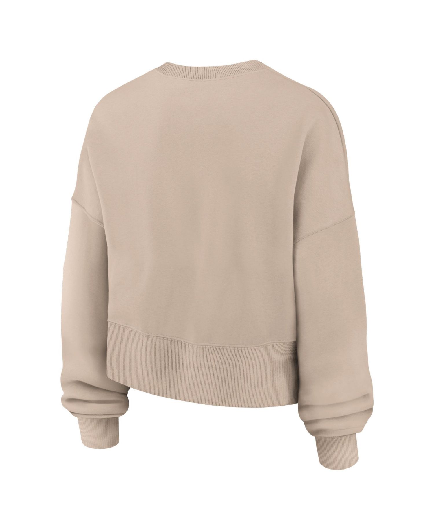 Women's Tan USC Trojans Neutral Stance Collection Oversized Phoenix Fleece Sweatshirt