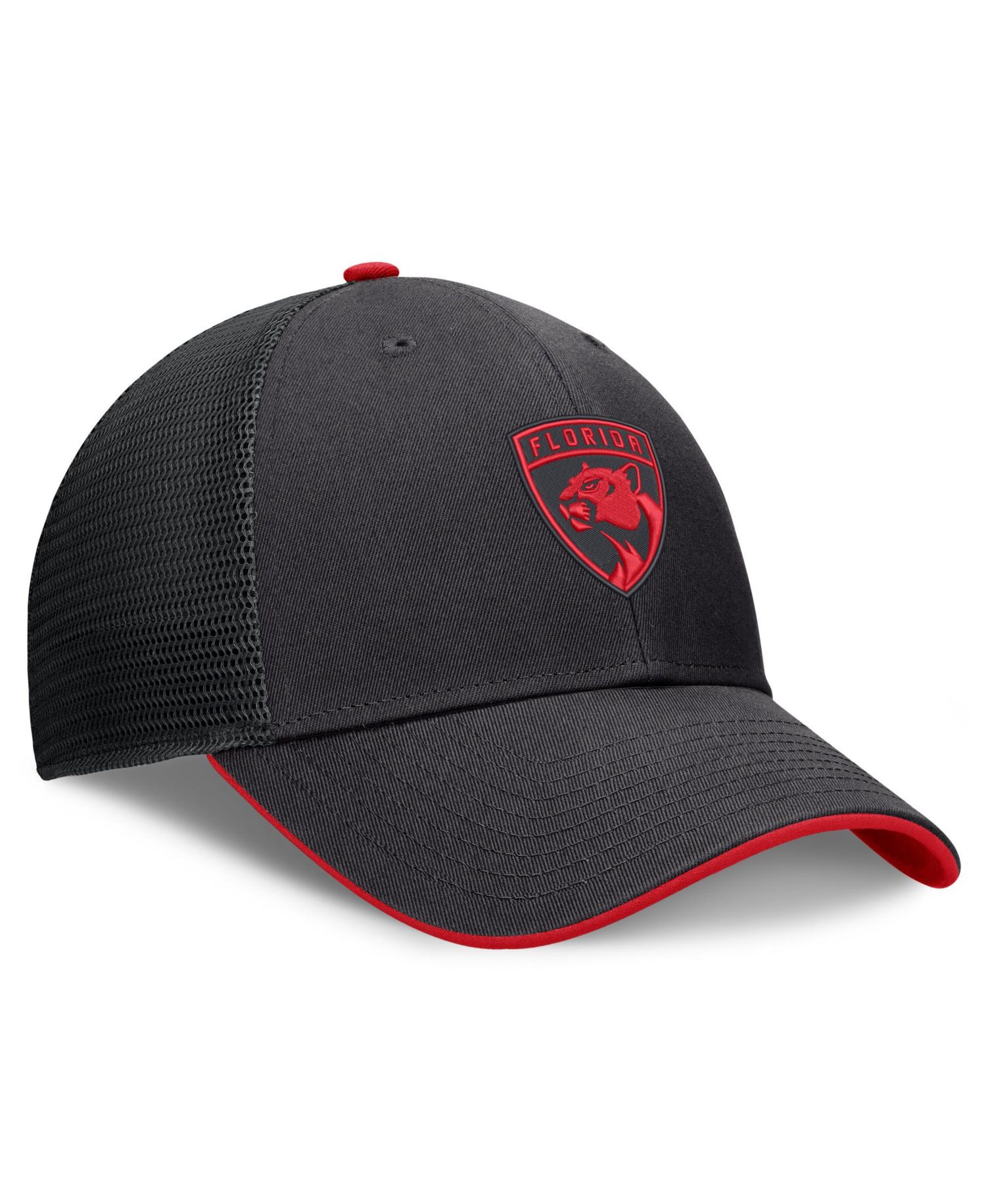 Men's Black Florida Panthers Fundamental Limits Trucker Adjustable Hat