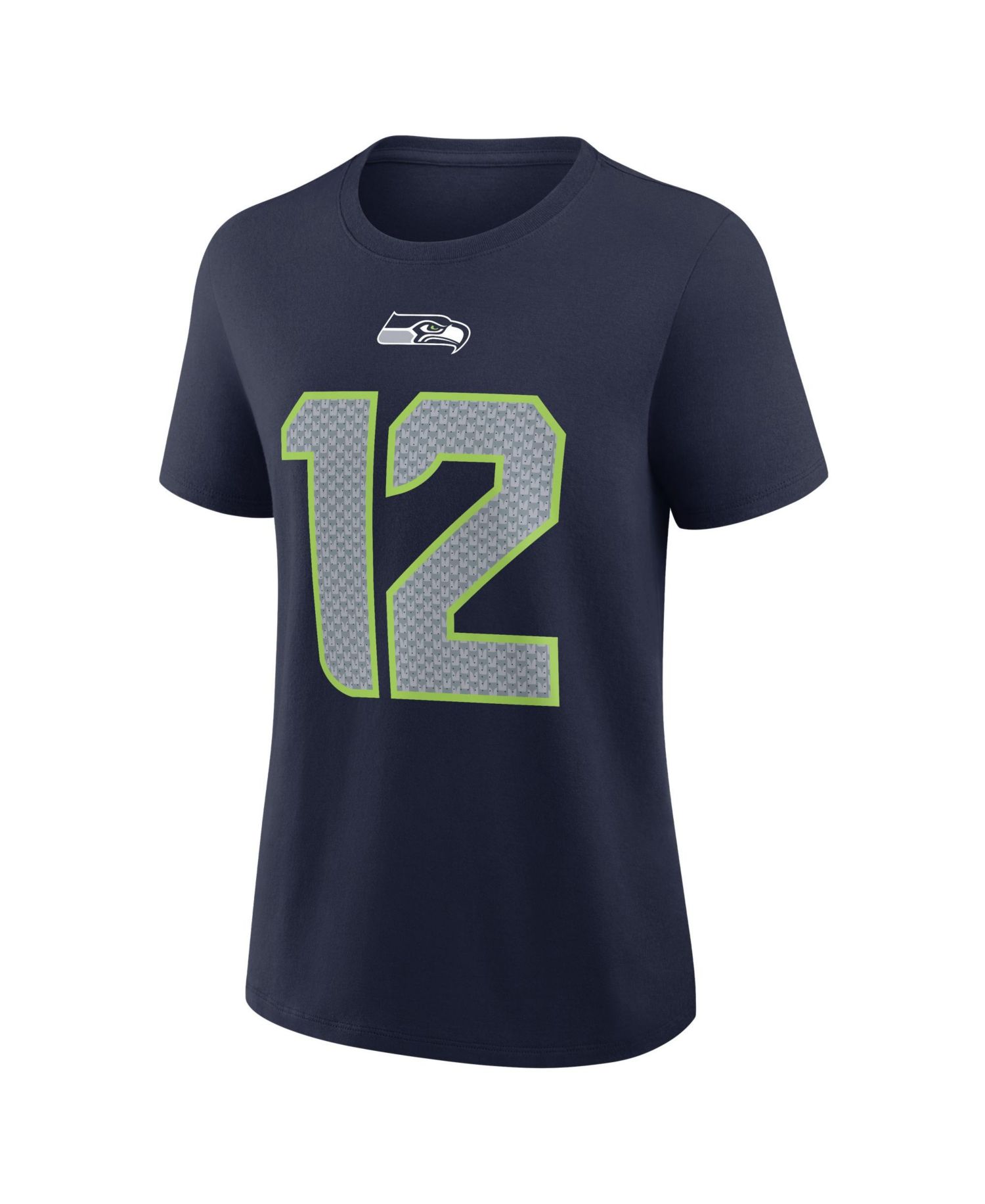 Women's 12s College Navy Seattle Seahawks Name Number T-Shirt