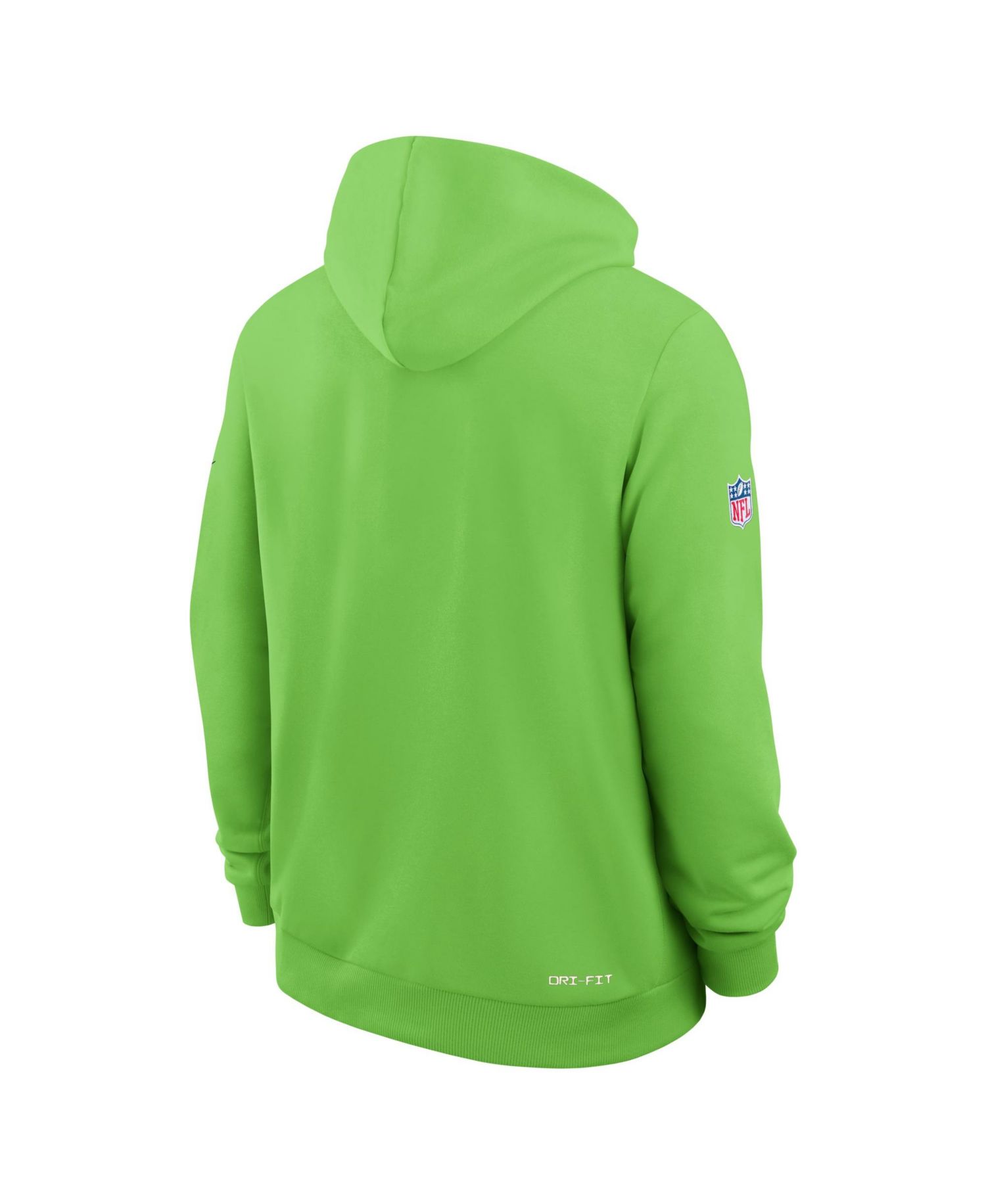Men's Neon Green Seattle Seahawks Sideline Standard Issue Top Prospect Dri-FIT Hoodie