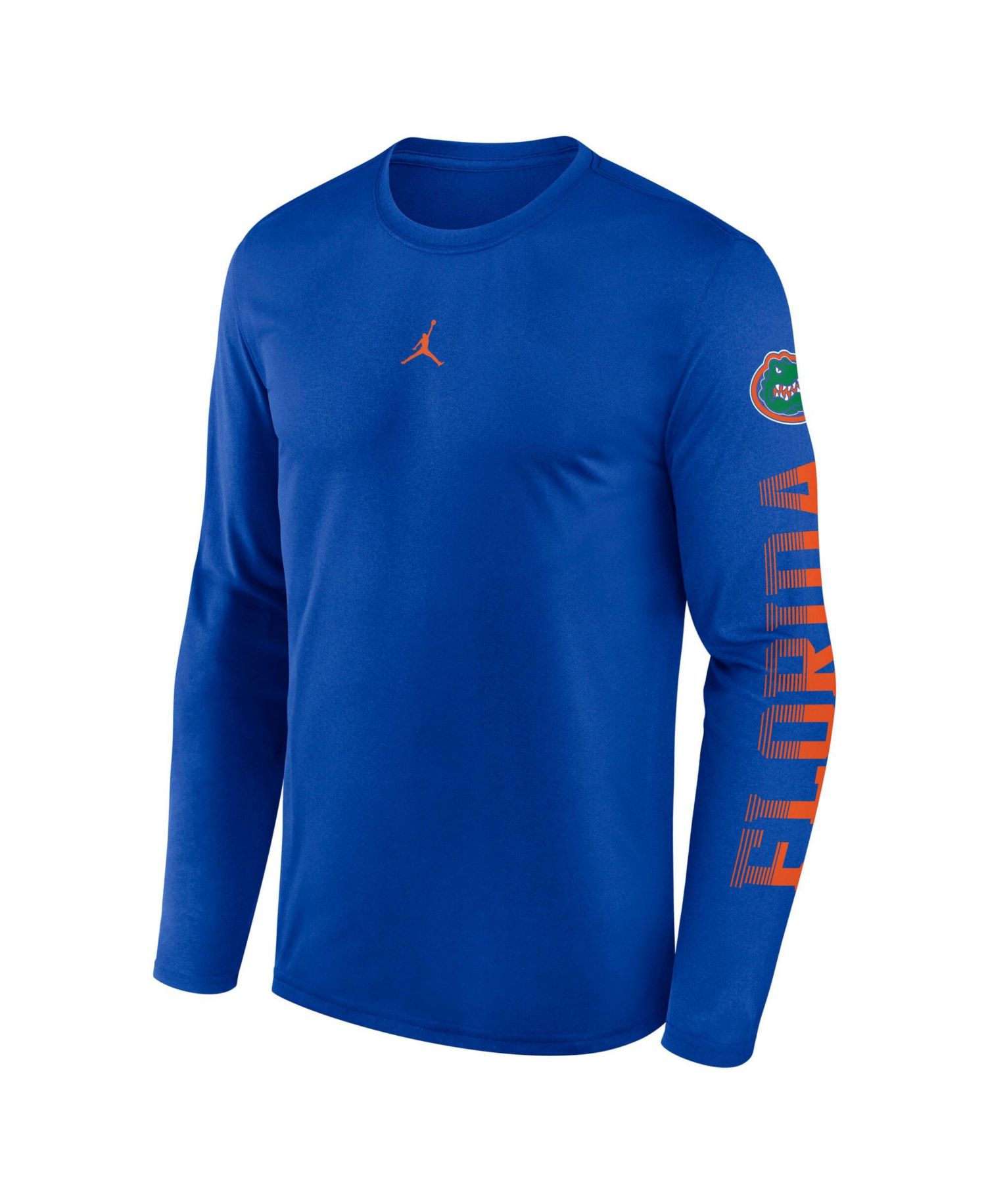 Men's Royal Florida Gators Primetime Logo Sleeve Legend Dri-FIT Long Sleeve T-Shirt