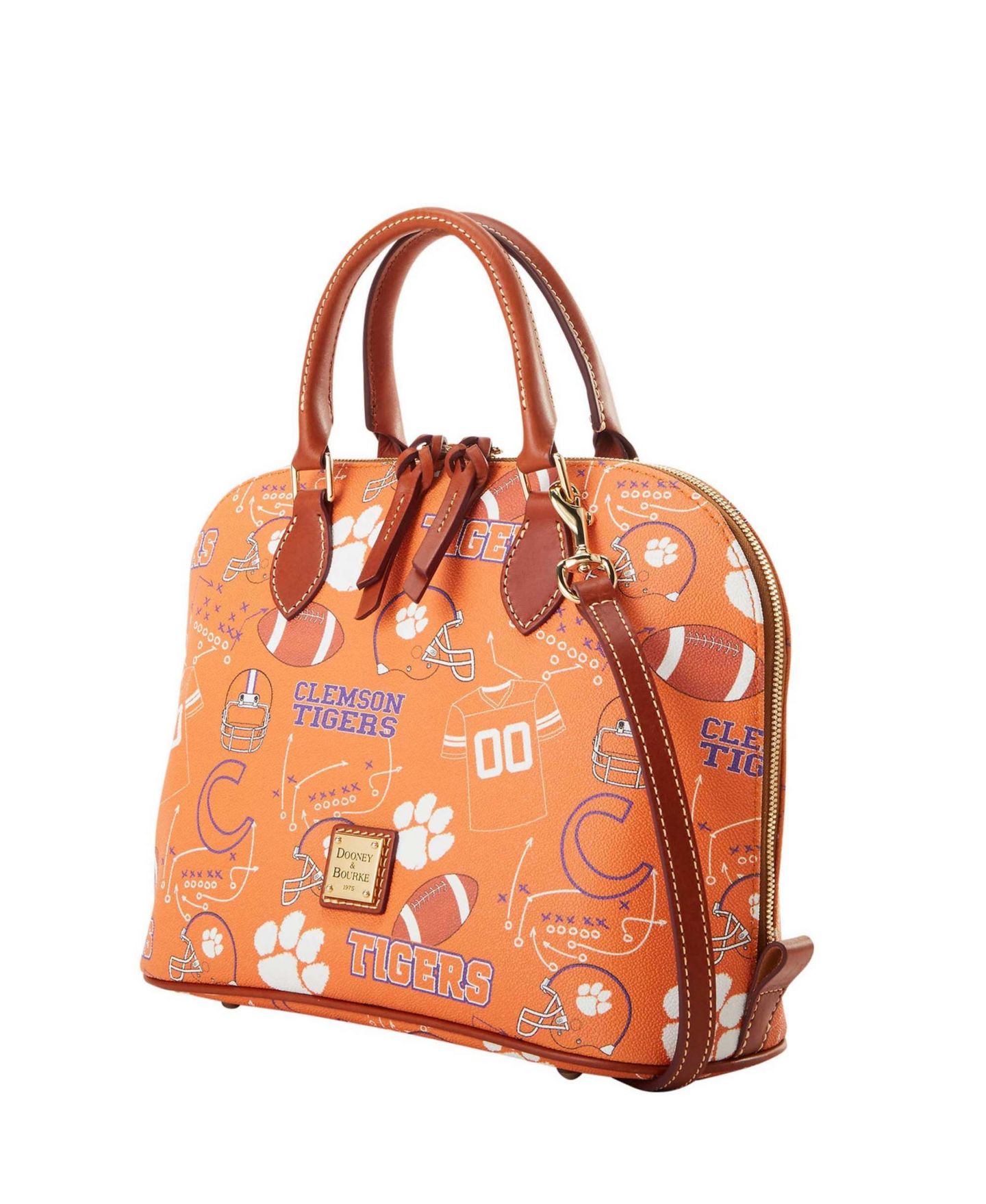 Женская сумка Dooney & Bourke Clemson Tigers Game Day Zip Satchel — фото 4