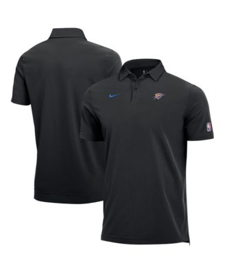 Men's Black Oklahoma City Thunder 2026/27 Dri-FIT Coaches Polo shirt