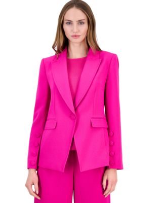 Women's One-Button Peak-Lapel Blazer