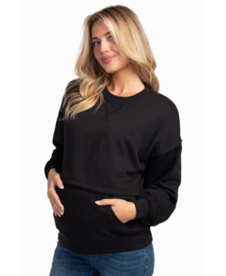 Maternity Nursing Drop-Shoulder Sweatshirt