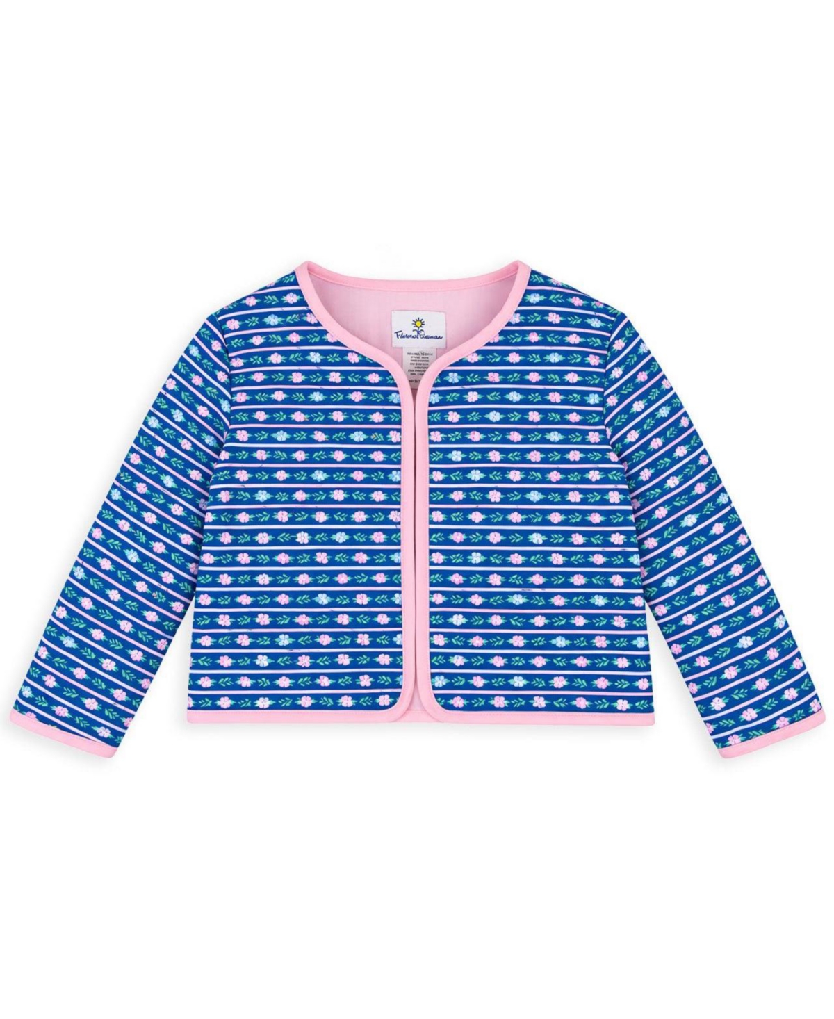 Florence Eiseman Girls' 4-6x Floral-Print Quilted Jacket