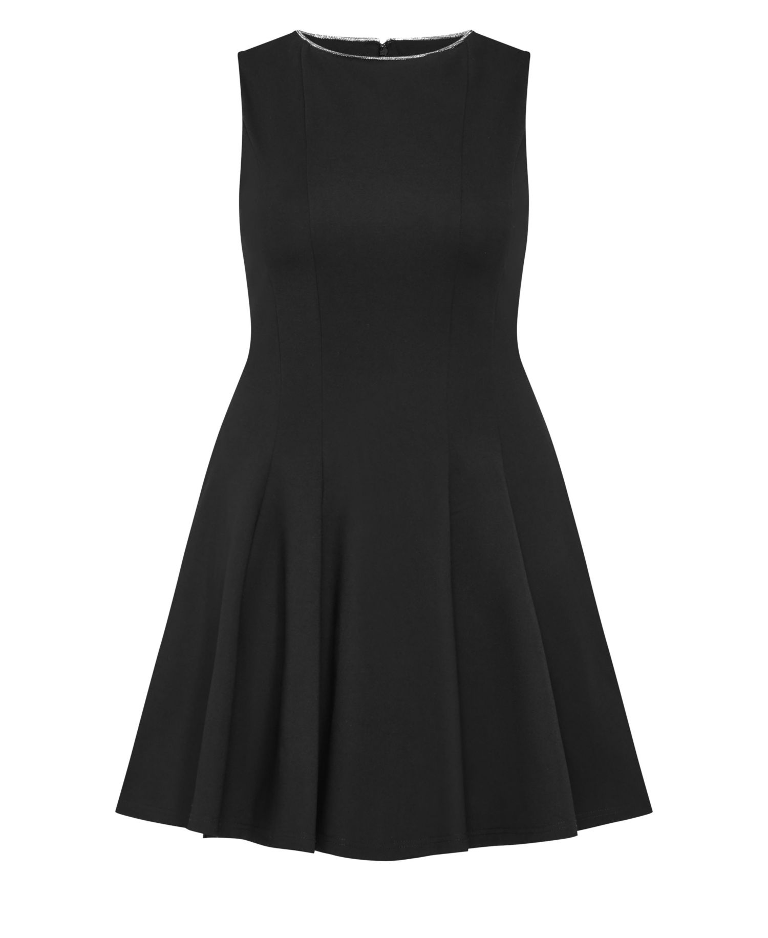 Plus Size Mary A-Line Crewneck Mini Dress