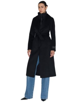 Women's Belted Long Sleeve Coat