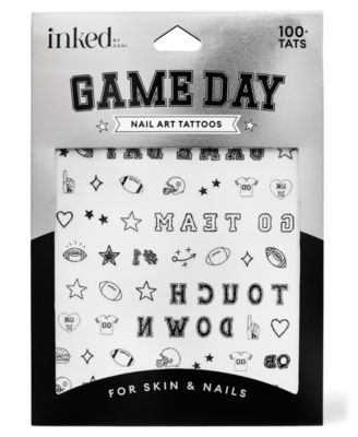 Game Day Victory Nail Art Tattoos
