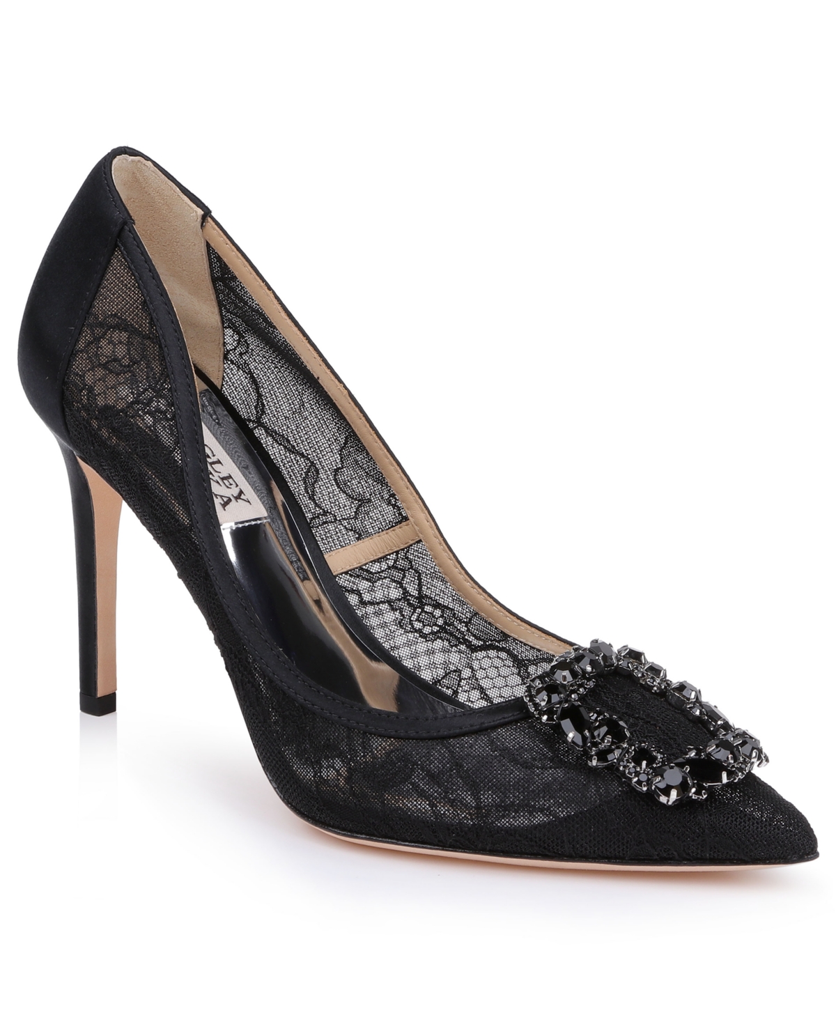 Badgley Mischka Women's Cher Evening Pumps - Black Lace