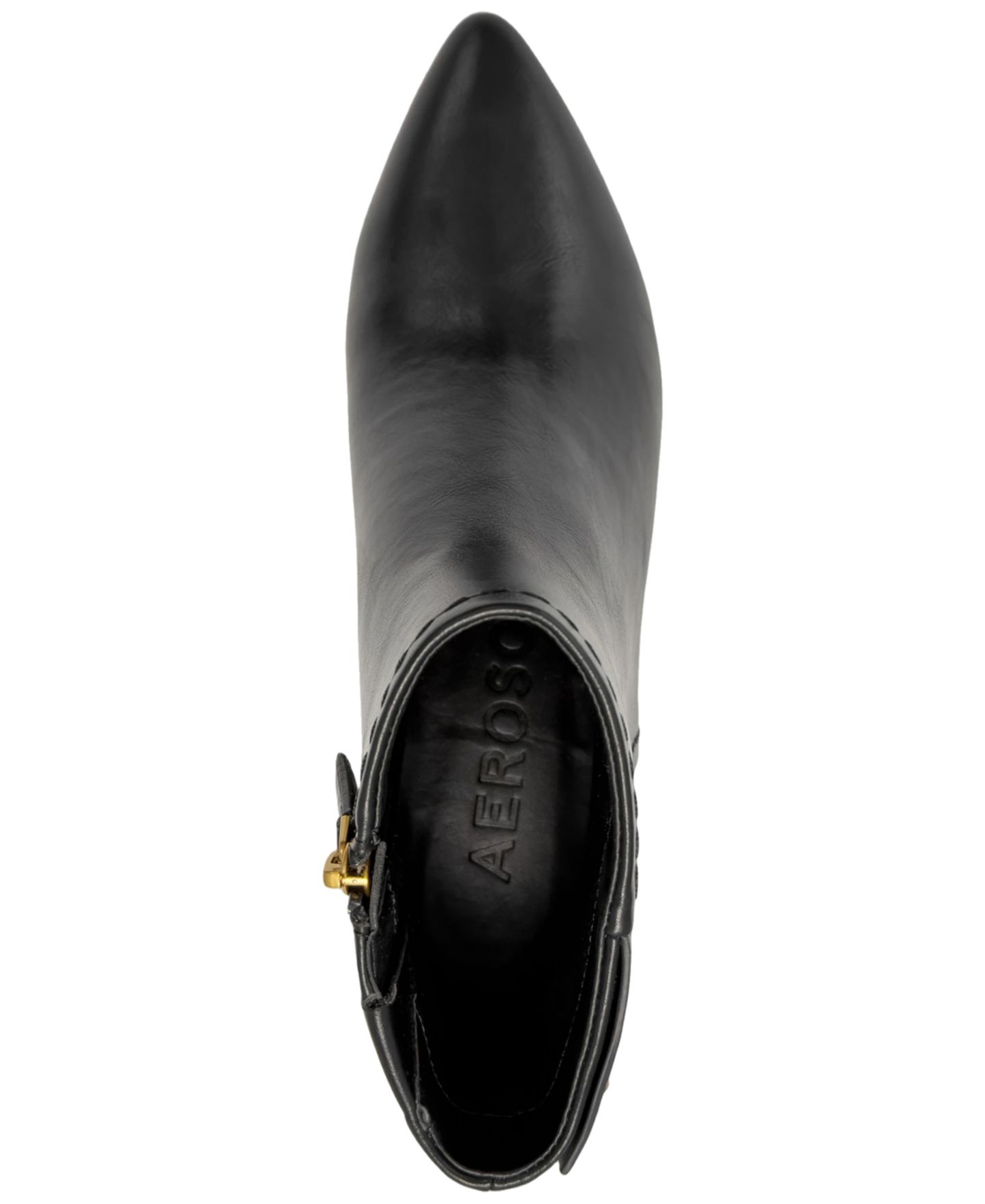Женские ботинки Aerosoles Laurie Kitten-Heel Pointed-Toe Dress Booties, цвет: Чёрная искусственная кожа — фото 4