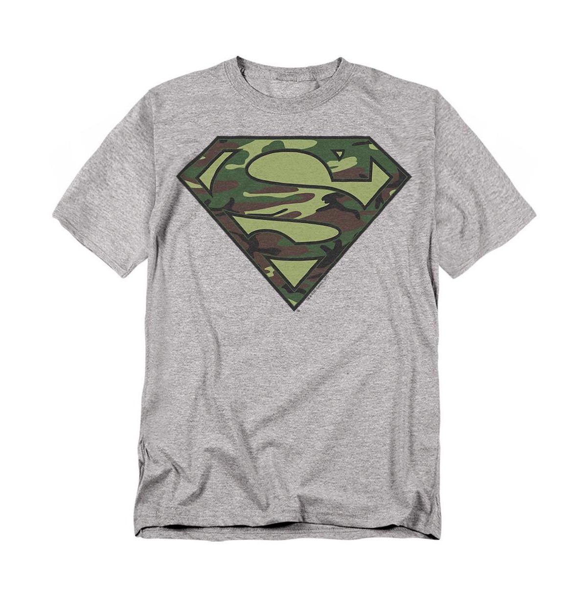 Superman Men's Camo Logo T-Shirt - Athletic heather