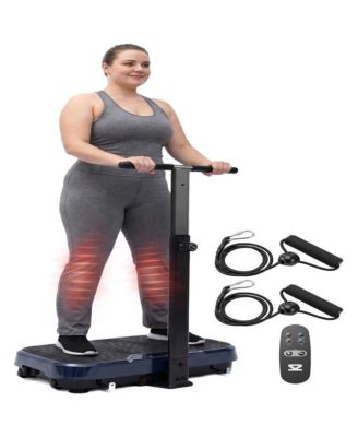 Vibration Plate Exercise Machine with Handlebar, 1-99 Speeds, 10 Programs, Remote Control, Portable Home Fitness Platform