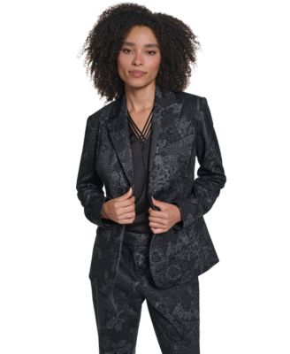 Women's KL671 Floral Blazer