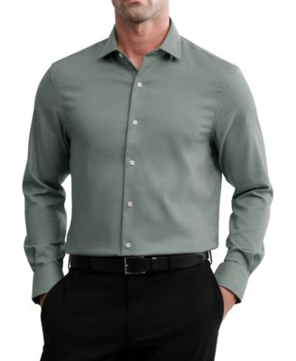 Men's Flex Stretch Classic-Fit Spread-Collar Dress Shirt