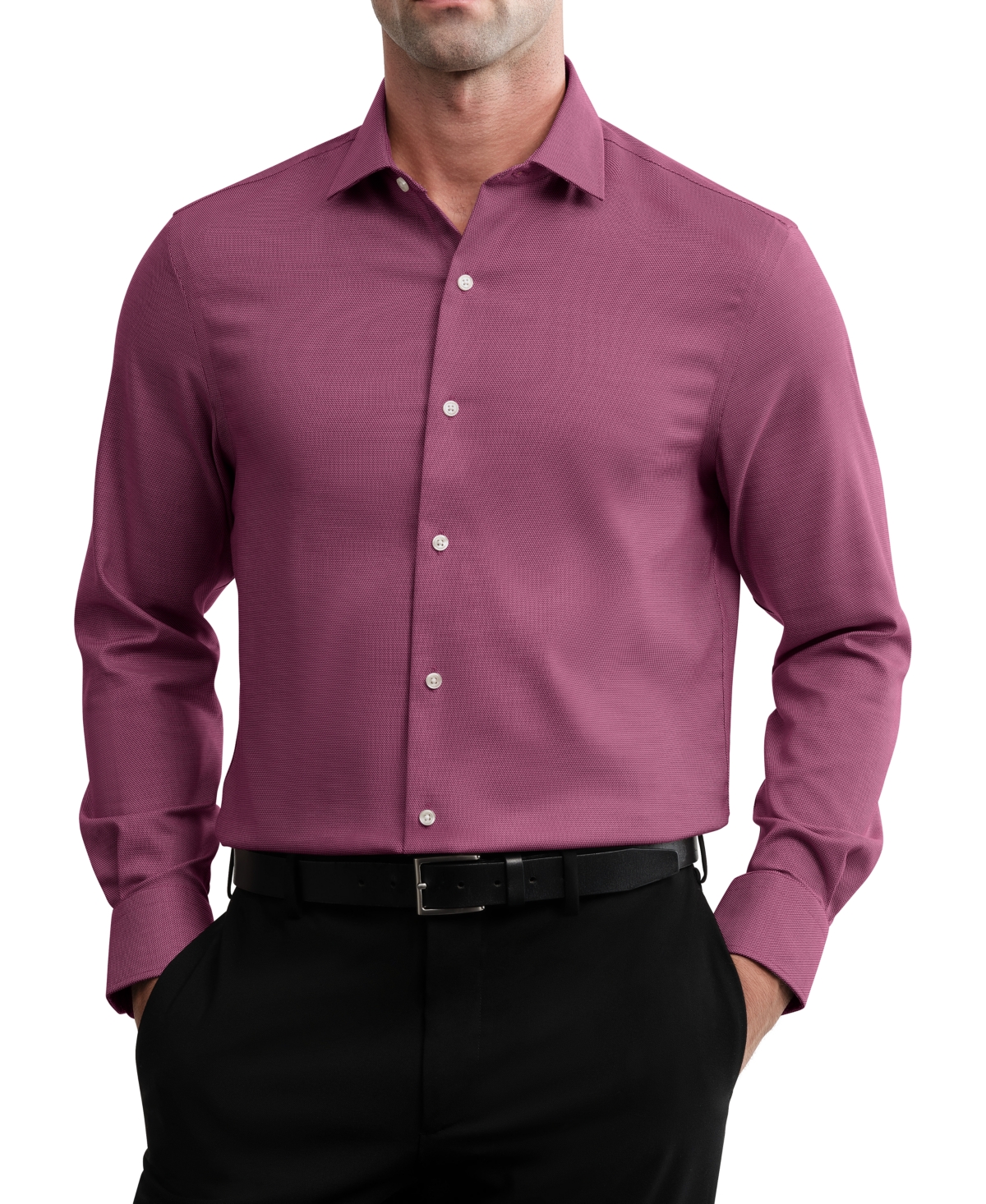 Tommy Hilfiger Men's Flex Stretch Classic-Fit Spread-Collar Dress Shirt