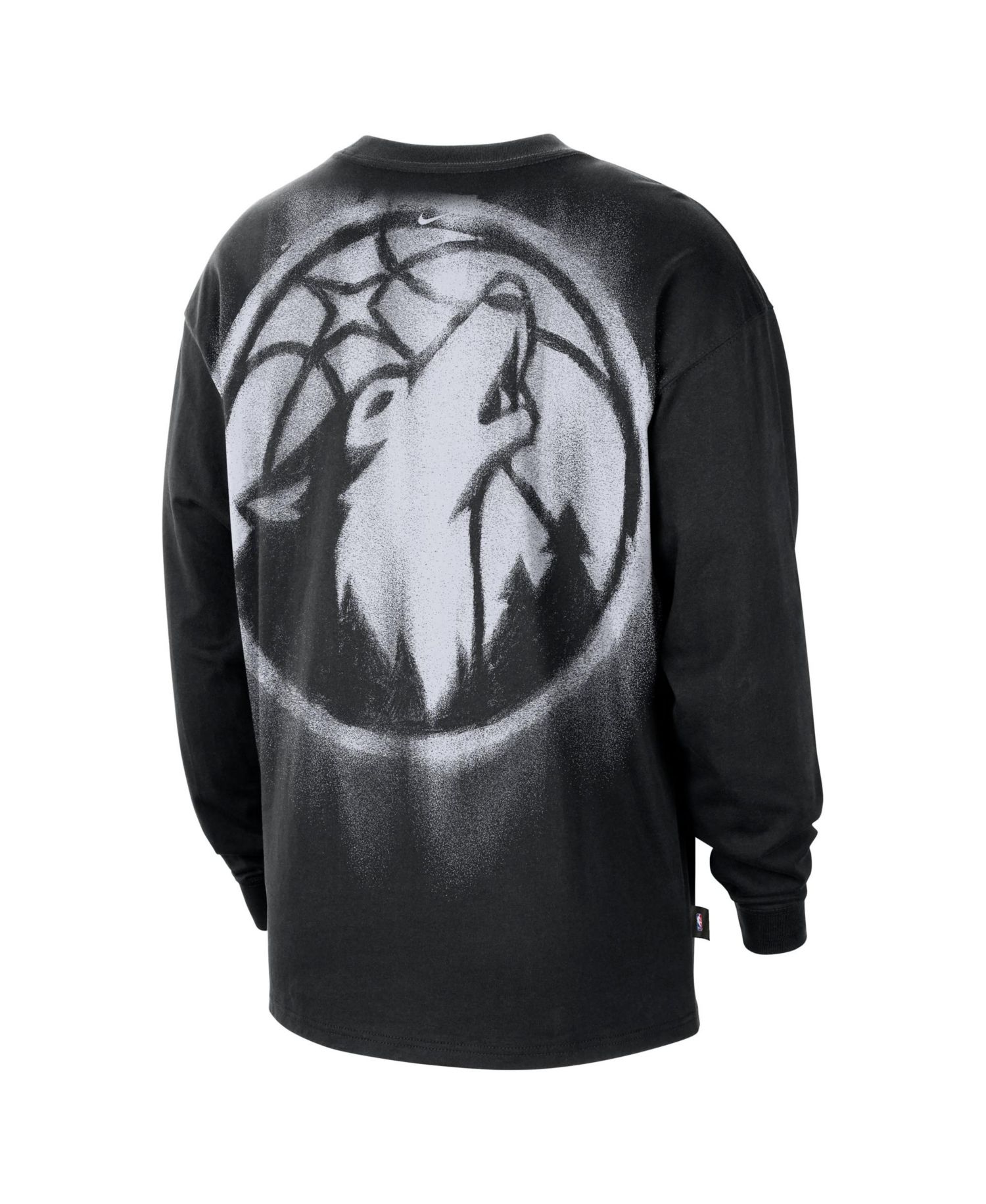 Men's Black Minnesota Timberwolves 2026 Standard Issue Pre-Game Performance Long Sleeve T-Shirt