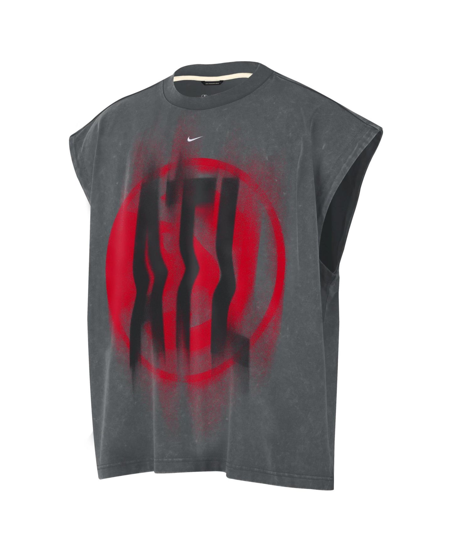Мужской топ Nike Charcoal Atlanta Hawks 2026 Standard Issue Pre-Game Sleeveless — фото 2