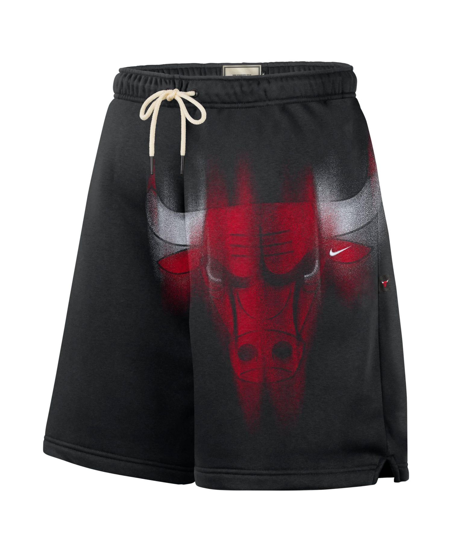 Men's Black Chicago Bulls 2026 Standard Issue Practice Icon Fleece Shorts