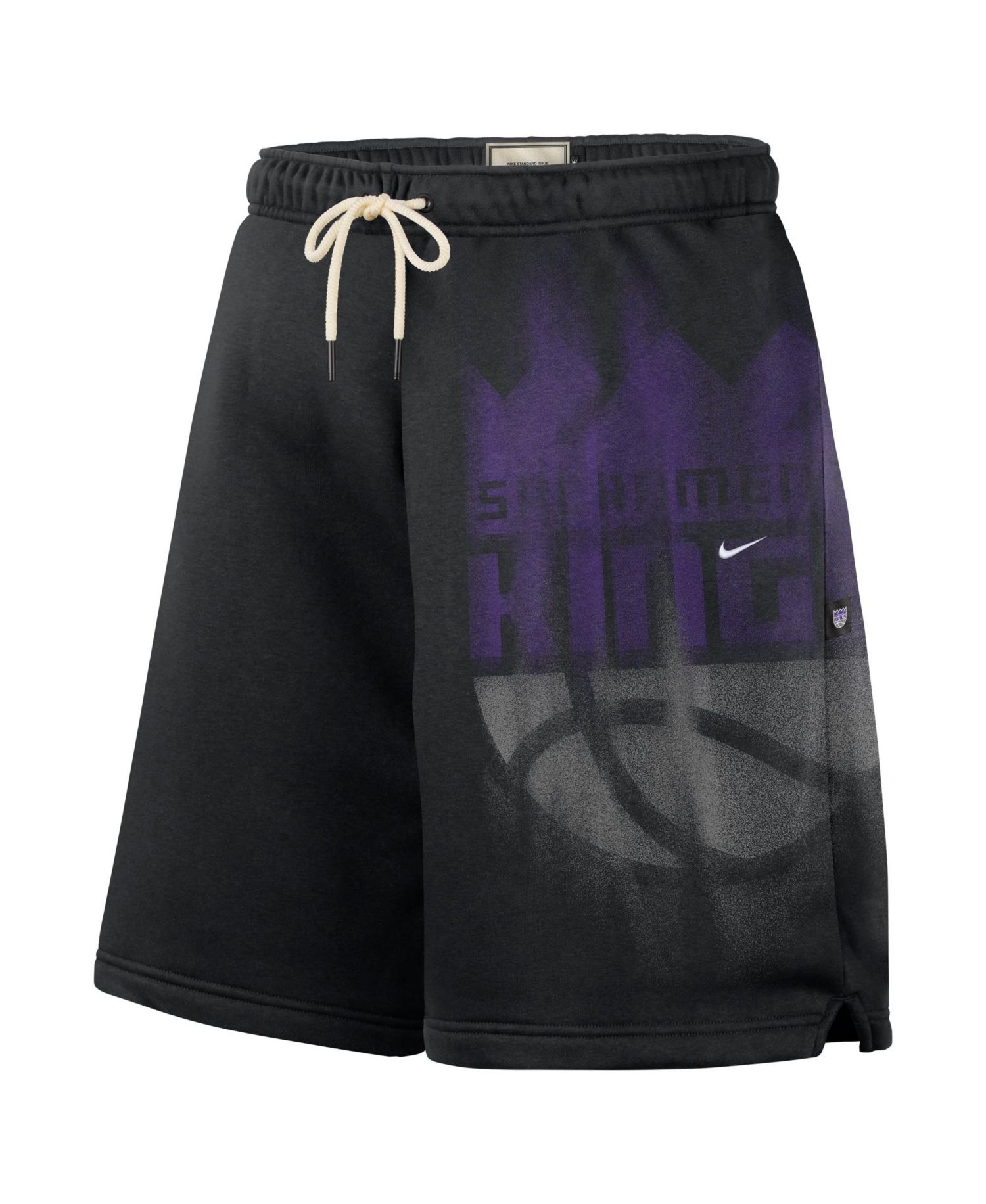 Men's Black Sacramento Kings 2026 Standard Issue Practice Icon Fleece Shorts