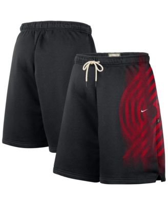 Men's Black Portland Trail Blazers 2026 Standard Issue Practice Icon Fleece Shorts