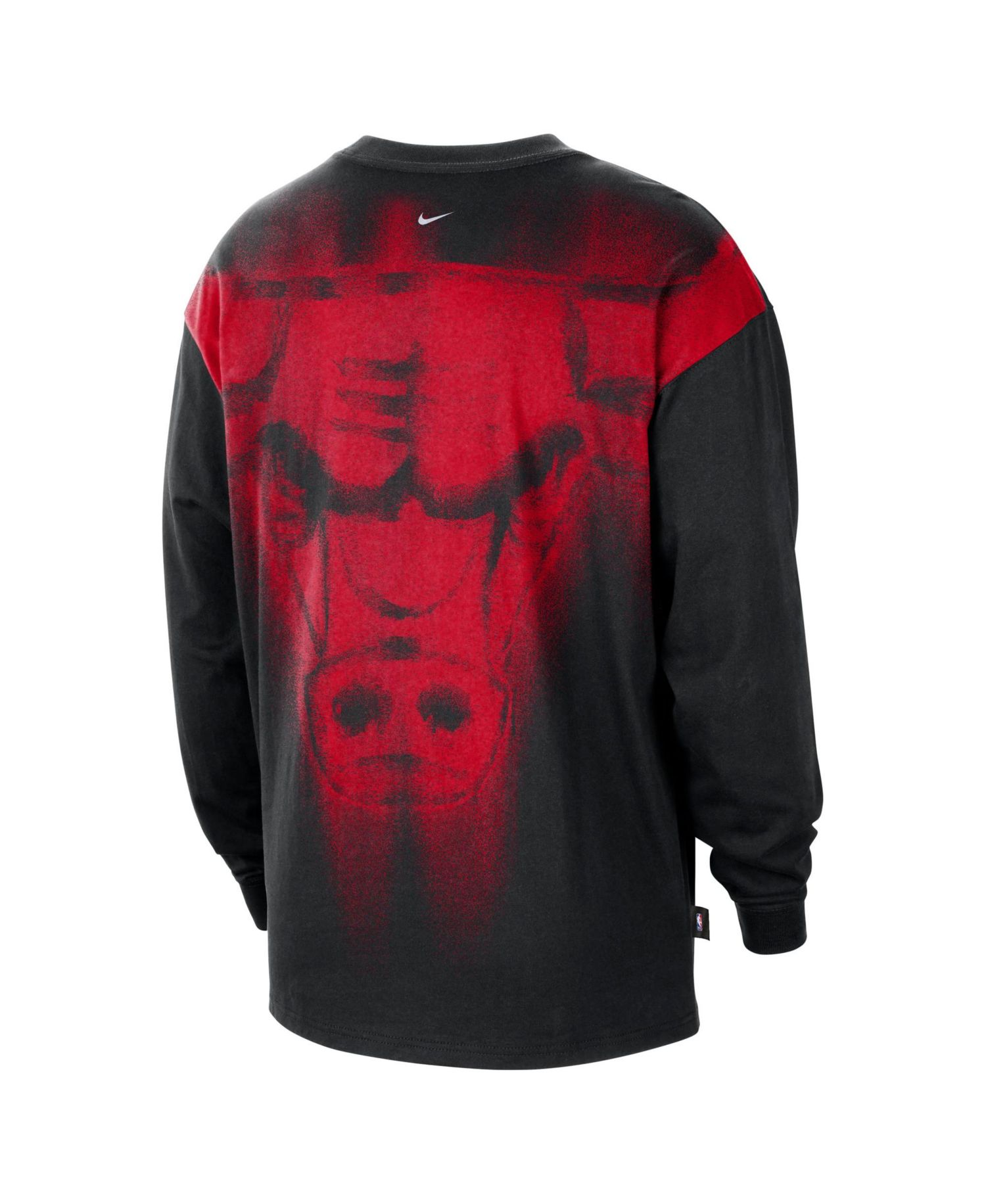 Men's Black Chicago Bulls 2026 Standard Issue Pre-Game Performance Long Sleeve T-Shirt