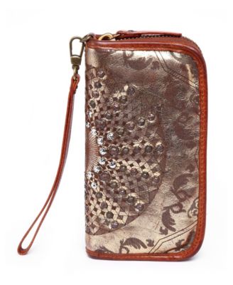 Mola Leather Clutch
