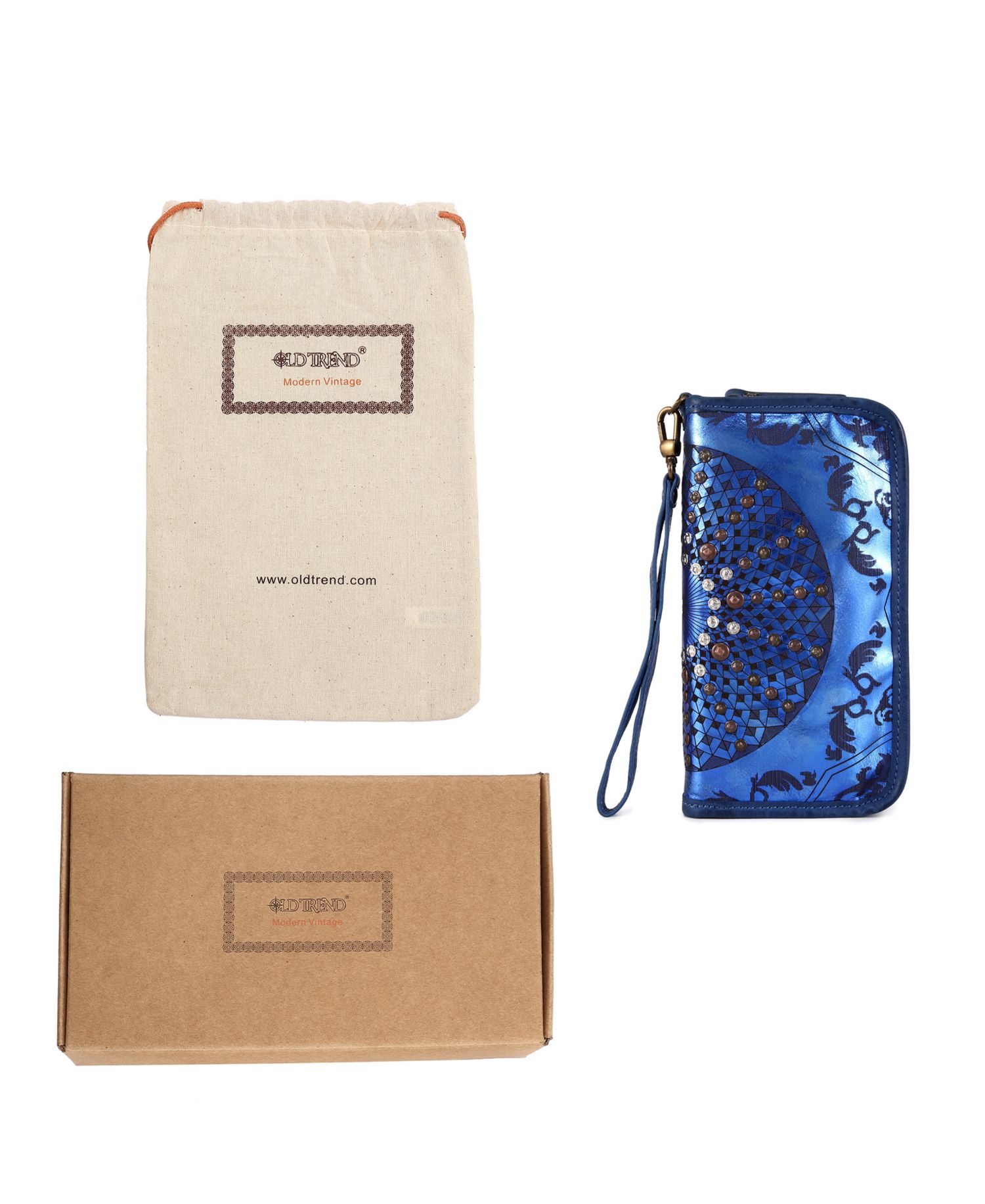 Mola Leather Clutch