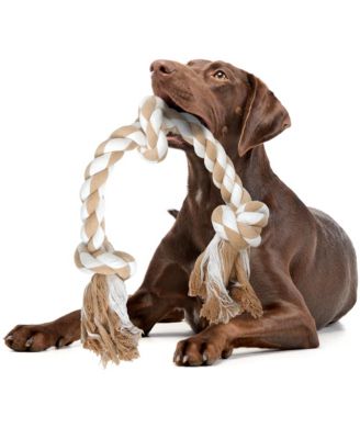Indestructible Dog Rope Toy For Large Medium Dogs Tug Of War Chew Toy