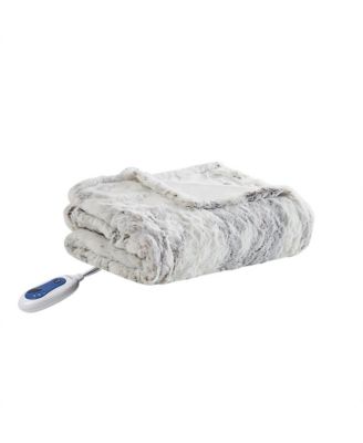 Zuri Oversized Faux Fur Heated Throw