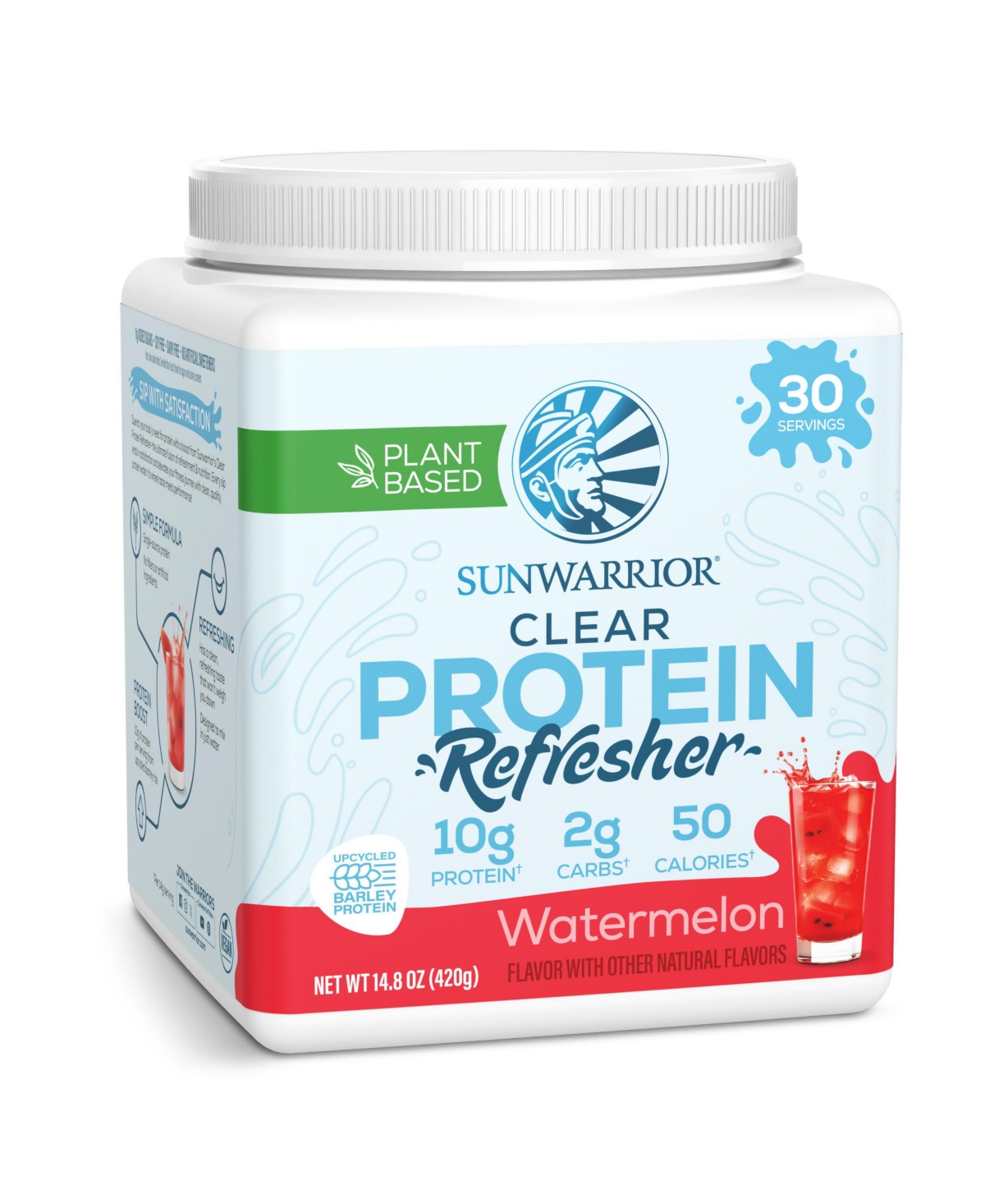 Sunwarrior Clear Protein Refresh Powder, Watermelon Flavor, 420 Gram, 30 Servings