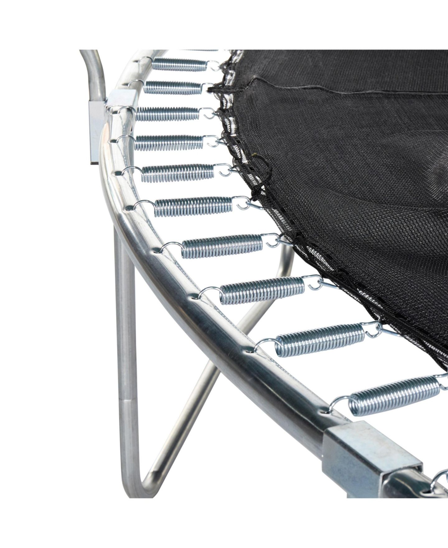 Детская игрушка JumpKing 15ft Heavy-Duty Trampoline with Basketball Hoop and Safety Enclosure, 800 lb Static Weight Capacity, Ages 6+, цвет: Чёрный / Лаймовый зелёный — фото 7
