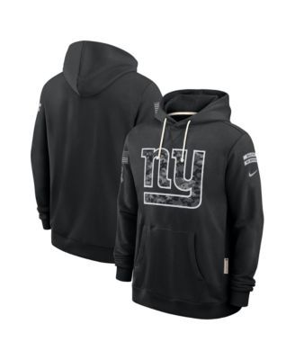 Nike - Men's Black New York Giants 2026 Salute to Service Sideline Pullover Hoodie Black