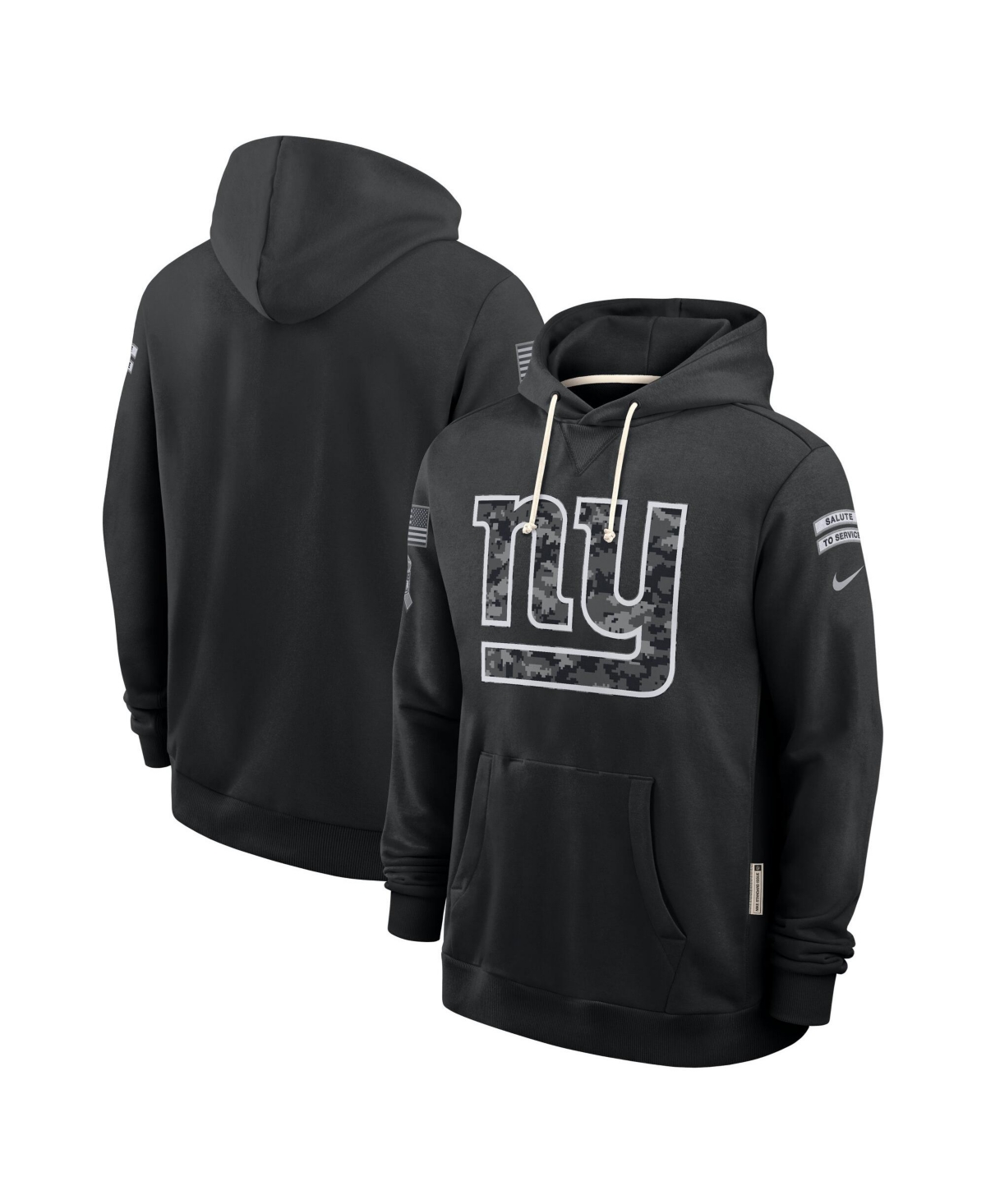 Nike Men's Black New York Giants Sideline Pullover Hoodie