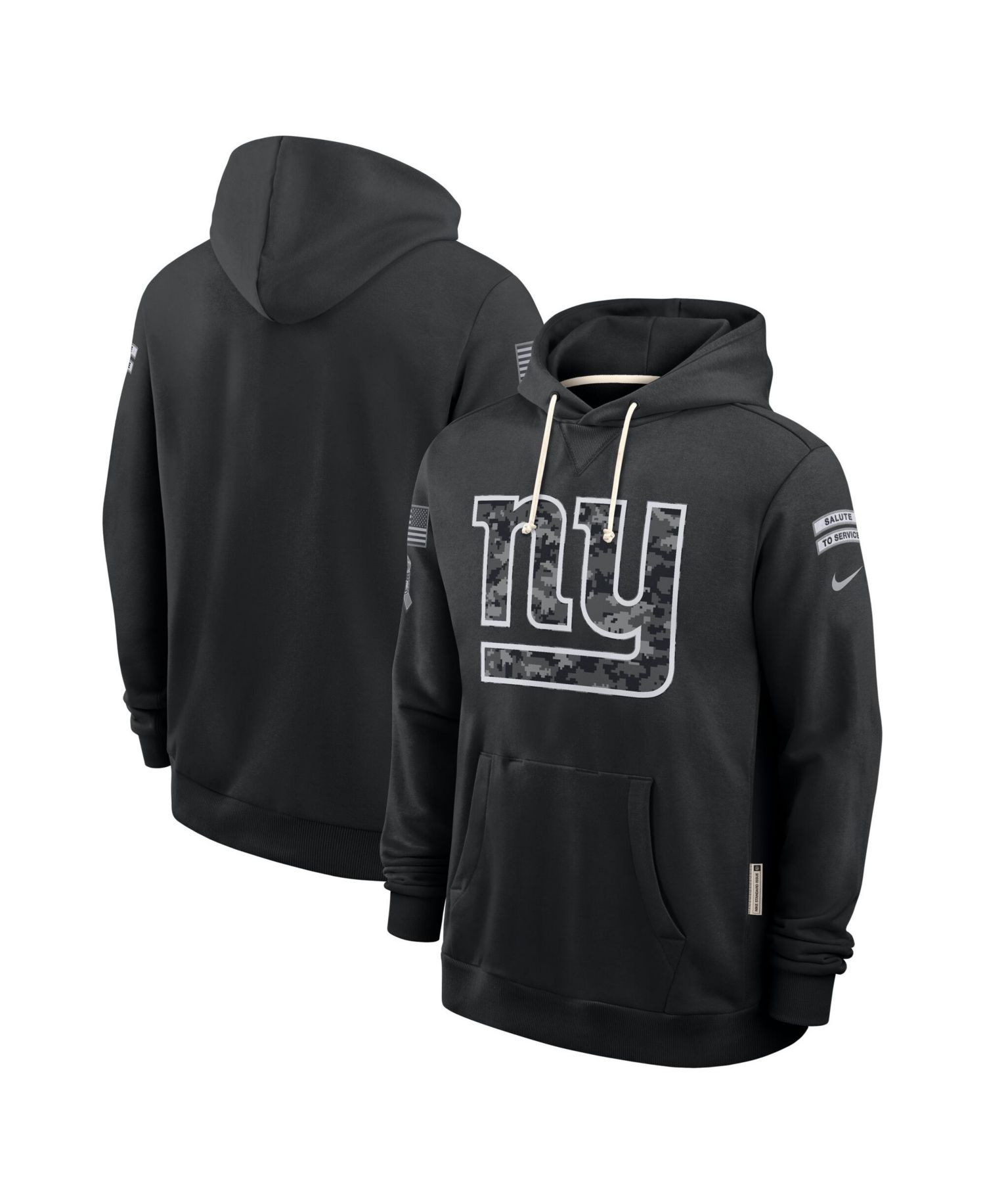 Men's Black New York Giants 2026 Salute to Service Sideline Pullover Hoodie
