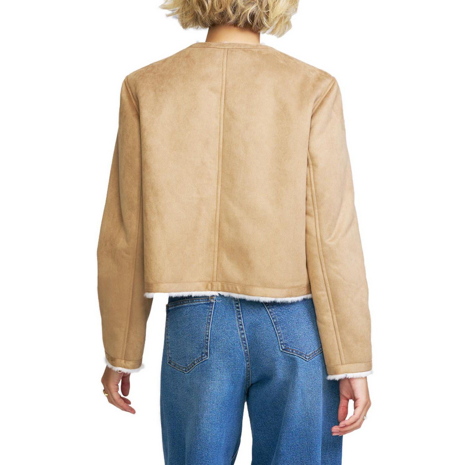 Women's Faux Shearling Cropped Jacket