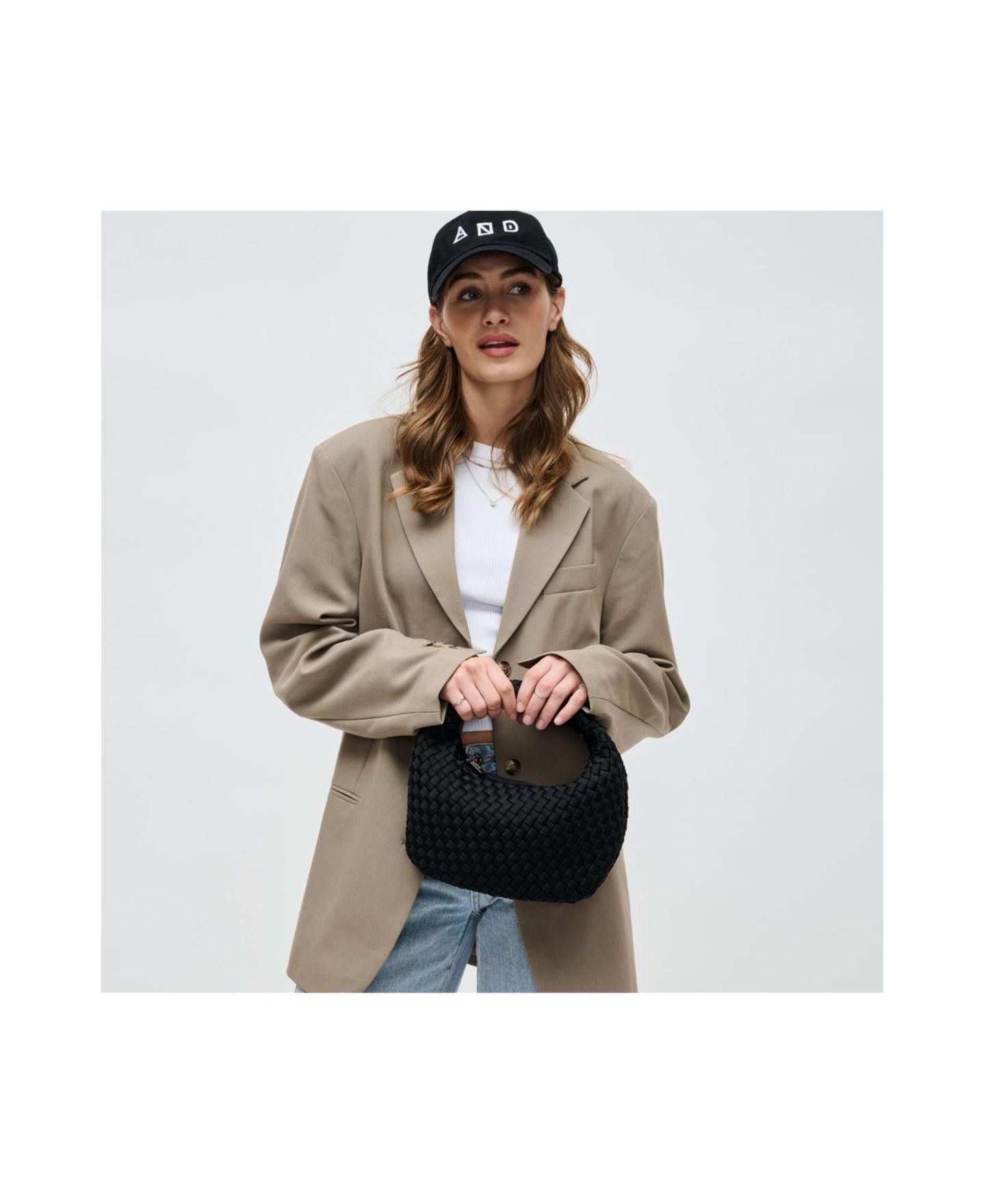 Женский клатч SOL AND SELENE Dare to Dream Woven Neoprene Small Clutch, цвет: Чёрный — фото 5