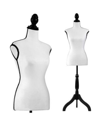 Female Dress Form Mannequin Torso With Adjustable Tripod Stand
