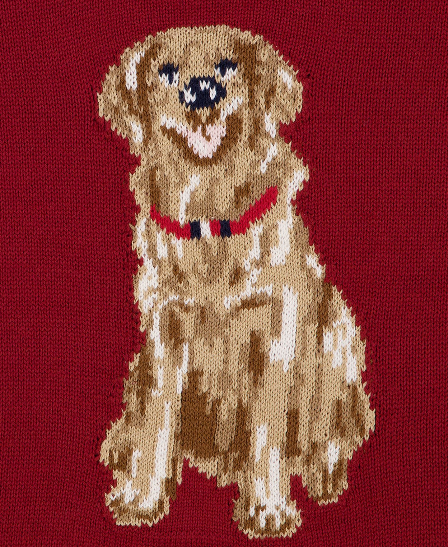 Свитер Tommy Hilfiger Intarsia Dog Drop-Shoulder для девочек, цвет: Мерло — фото 6