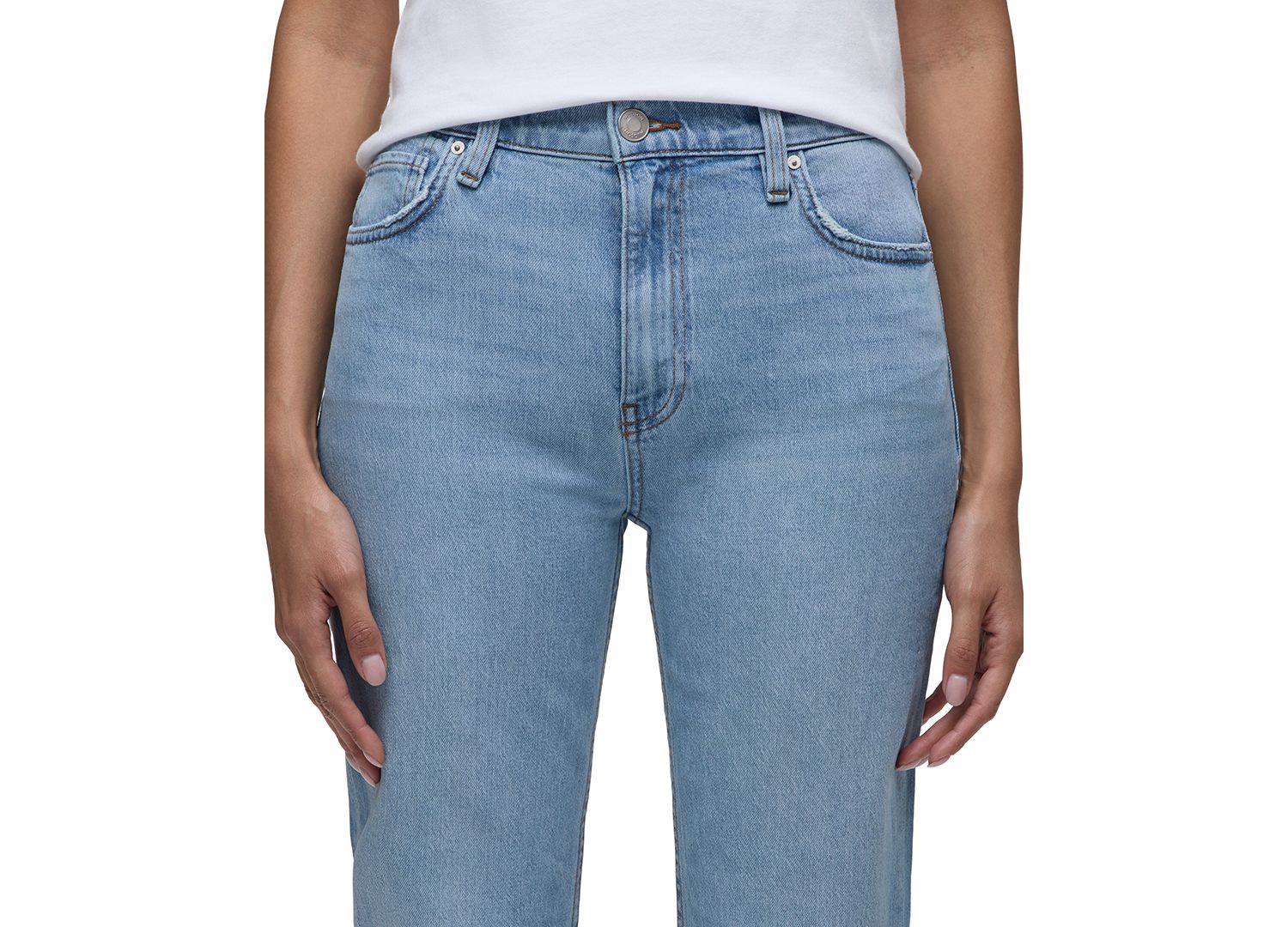 Women's Remi High-Rise Light-Wash Straight-Leg Jeans