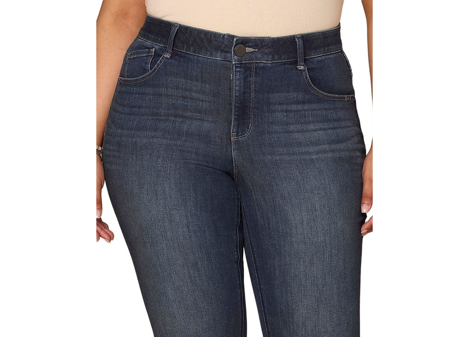 Plus Size AbSolution High-Waisted Bootcut Jeans