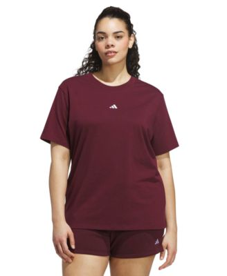 Plus Size Short-Sleeve Cotton Crewneck Logo T-Shirt